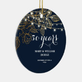 "50 Years of Forever: An Anniversary to Remember"  Keramisch Ornament (Rechts)