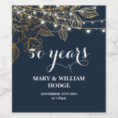 50 Years of Forever: An Anniversary to Remember" Wijn Etiket (Enkel label)