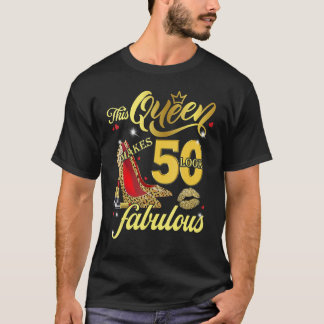 50 Years Old 50 & Fabulous Since 1972 50th Birthd T-shirt