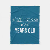 50 Years Old Equation Funny 50th Birthday Math  Fleece Deken (Voorkant)