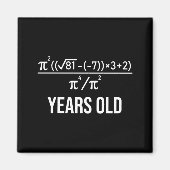 50 Years Old Equation Funny 50th Birthday Math  Magneet (Voorkant)