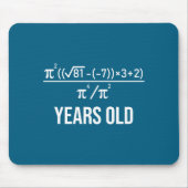 50 Years Old Equation Funny 50th Birthday Math Muismat (Voorkant)