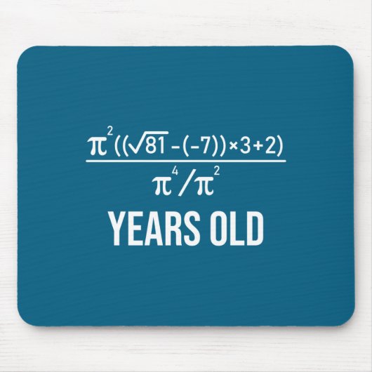 50 Years Old Equation Funny 50th Birthday Math  Muismat (Voorkant)
