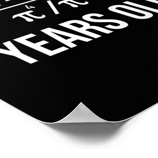 50 Years Old Equation Funny 50th Birthday Math  Poster (Hoek)