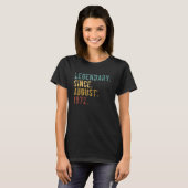 50 Years Old Legend Since August 1972 50th Birthd T-shirt (Voorkant volledig)