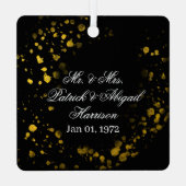 50 Years Together Wedding Anniversary Keepsake Metalen Ornament (Achterkant)