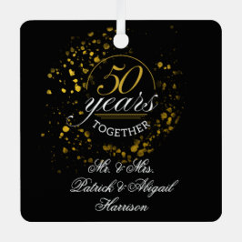 50 Years Together Wedding Anniversary Keepsake Metalen Ornament