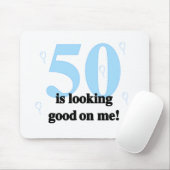 50 ziet er goed uit voor mij muismat (Met muis)