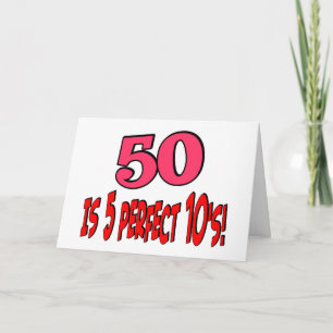 50 zijn 5 perfecte (ROZE) 10s Kaart