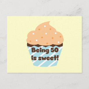 50 zijn is zoete T-shirts en cadeautjes Briefkaart