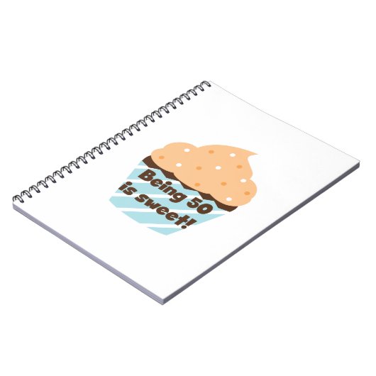 50 zijn is zoete T-shirts en cadeautjes Notitieboek (Linkerzijde)