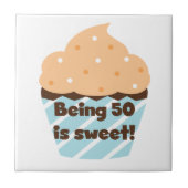 50 zijn is zoete T-shirts en cadeautjes Tegeltje (Voorkant)