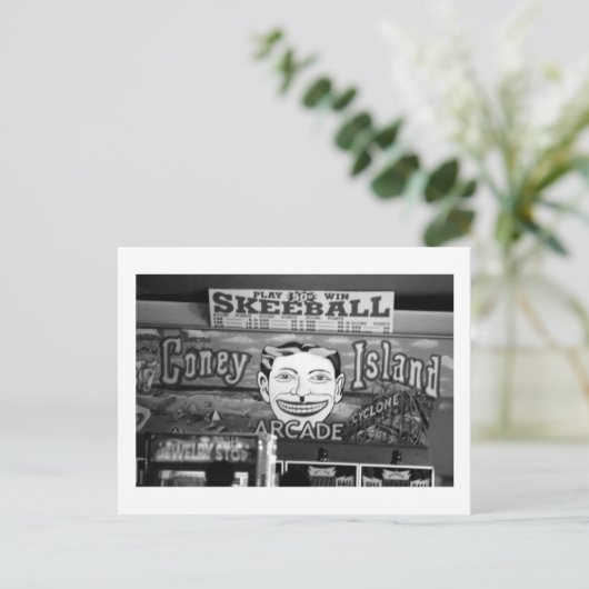 '50c Skeeball' (Coney Island, NY) briefkaart (Staand voorkant)