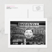 '50c Skeeball' (Coney Island, NY) briefkaart (Voorkant / Achterkant)