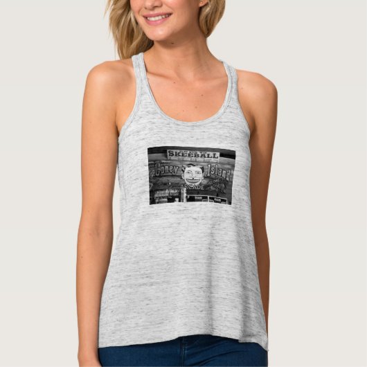 '50c Skeeball' Dames' Racerback Tanktop (Voorkant)