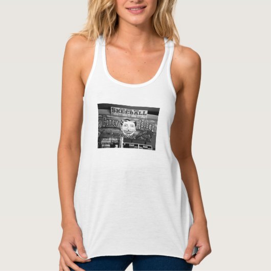 '50c Skeeball' Dames Tanktop Met Racerback (Voorkant)