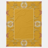 50e/1e gouden oker fleece deken (Voorkant)