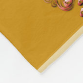 50e/1e gouden oker fleece deken (Hoek)