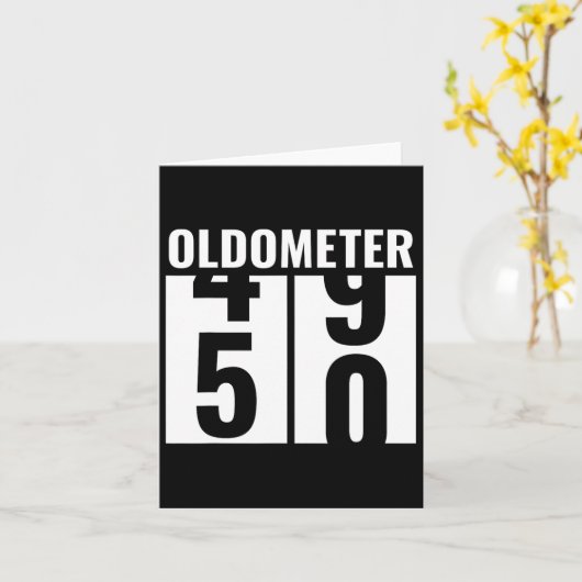 50e 50 Verjaardag Grappig Cadeau Mannen Vrouwen Ol Kaart (Gele Bloem)