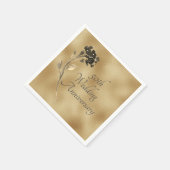 50e 50e Gold Jubileum Elegant Waterverf Servet (Hoek)