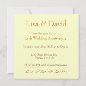 50e - 59e Jubileum Uitnodiging - GOLD Daisy (Achterkant)