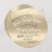 50e 60e 70e verjaardag Confetti Gold Kaart (Voorkant / Achterkant)