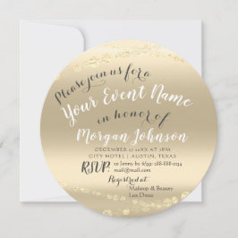 50e 60e 70e verjaardag Confetti Gold Kaart