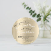 50e 60e 70e verjaardag Confetti Gold Kaart (Staand voorkant)