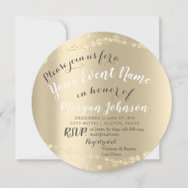 50e 60e 70e verjaardag Confetti Gold Kaart