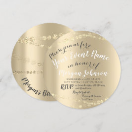 50e 60e 70e verjaardag Confetti Gold Kaart