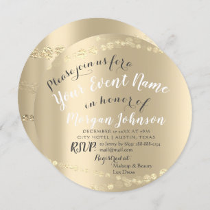 50e 60e 70e verjaardag Confetti Gold Kaart