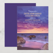 50e aangeboren dag Oostzee bestemmingskool Kaart (Voorkant / Achterkant)