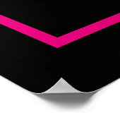 50e Aangepaste naam Modern Cute 50e Birthday Party Poster (Hoek)