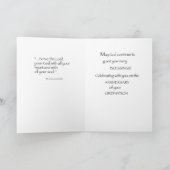 50e aangepaste naam ordinatie Jubileum Silver Cha Kaart (Binnen)