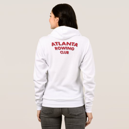 50e Anniv. Vrouwen Bella + Canvas Zip Hoodie (Achterkant volledig)