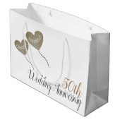 50e ballon van het gouden Jubileum Groot Cadeauzakje (Achterkant Gekanteld)