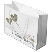 50e ballon van het gouden Jubileum Groot Cadeauzakje (Voorkant Gekanteld)