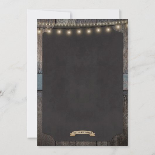 50e BBQ Barbecue & Beer Birthday Invitation Kaart (Achterkant)