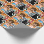 50e bevalling Bad Girl Funny Face Cut-out Cadeaupapier (Hoek)