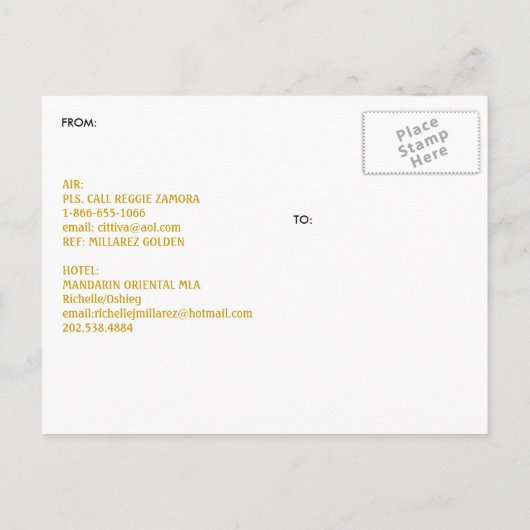 50E BEWAAR DE DATUM AANKONDIGINGSKAART (Achterkant)