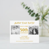 50E BEWAAR DE DATUM AANKONDIGINGSKAART (Staand voorkant)