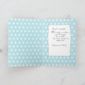 50e Birthday Cake Kaart (Binnen)