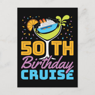 50e Birthday Cruise Briefkaart