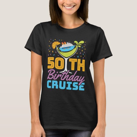 50e Birthday Cruise T-shirt (Voorkant)