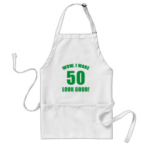 50e Birthday Gag Gift (g) Standaard Schort