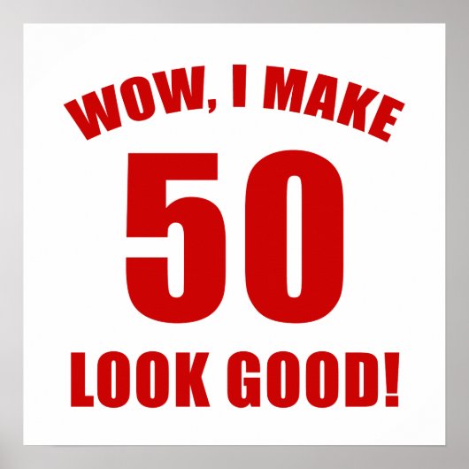 50e Birthday Gag Gift (r) Poster (Voorkant)