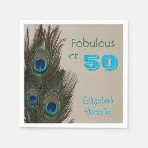 50e Birthday Paper Napkins Servet