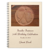 50e Birthday Party Guest Book, Angel in the Rocks Notitieboek (Voorkant)