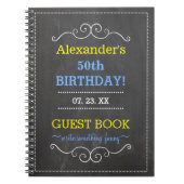 50e Birthday Party Guest Book- Notitieboek (Voorkant)