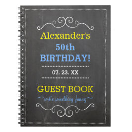 50e Birthday Party Guest Book- Notitieboek